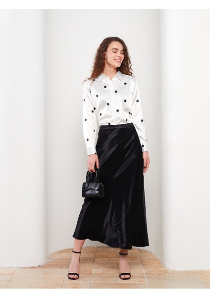 Yeni Sezon Beli Fermuarlı Düz A Kesim Saten Kadın Etek fiyatları