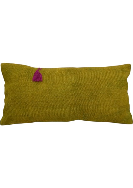 Yeni El Dokuma Dekoratif Lumbar Kilim Kırlent Yastık Kılıfı 6639
