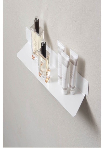 Beyaz Metal Banyo Duvar Rafı 45X10CM, Pratik ve Şık Tasarım