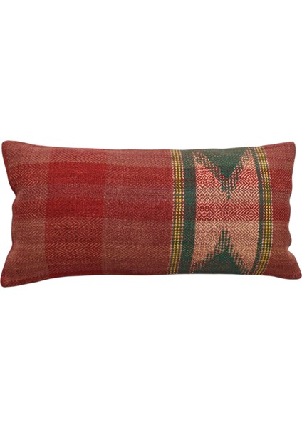 Yeni El Dokuma Dekoratif Lumbar Kilim Kırlent Yastık Kılıfı 6653