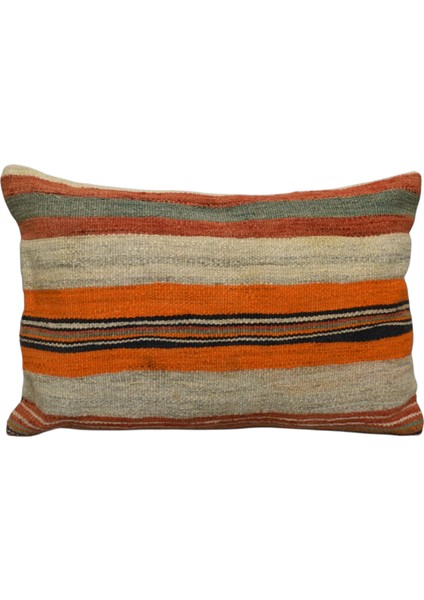 Yeni El Dokuma Dekoratif Kilim Kırlent Yastık Kılıfı 6677