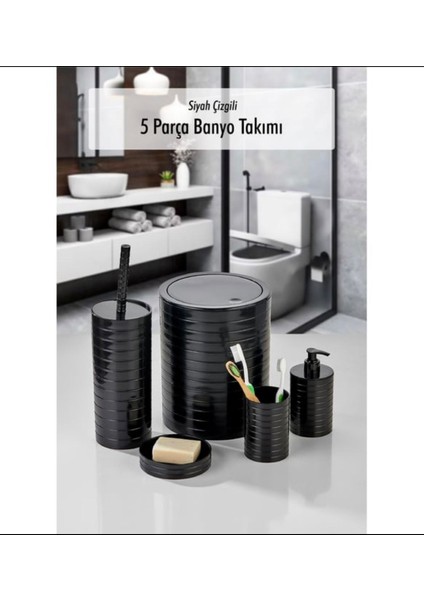 5 Parça Banyo Seti - Wc Tuvalet Seti - Temizlik Ekipmanları modelleri