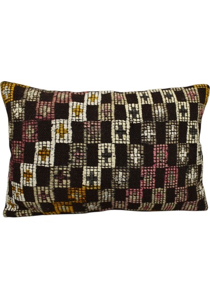 Yeni El Dokuma Dekoratif Kilim Kırlent Yastık Kılıfı 6674