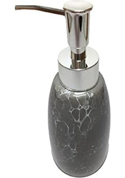 Desenli Gri Sıvı Sabunluk, Şık ve Kullanışlı, 8X8X17CM, 300ML fiyatları