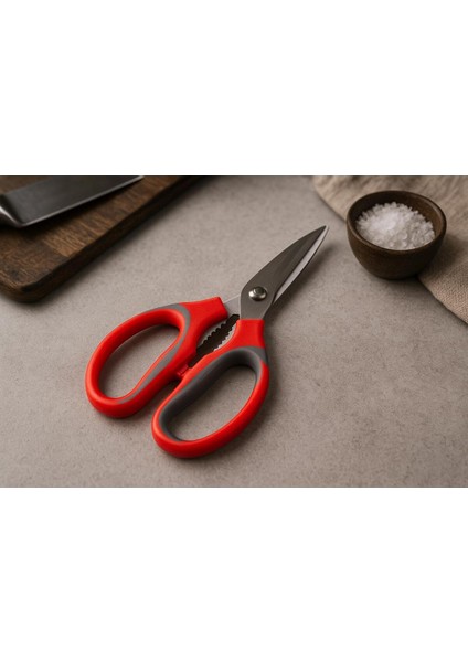 Paslanmaz Çelik Ultra Keskinleştirilmiş Mutfak Makası Çok Amaçlı Balık Et Sebze Makası