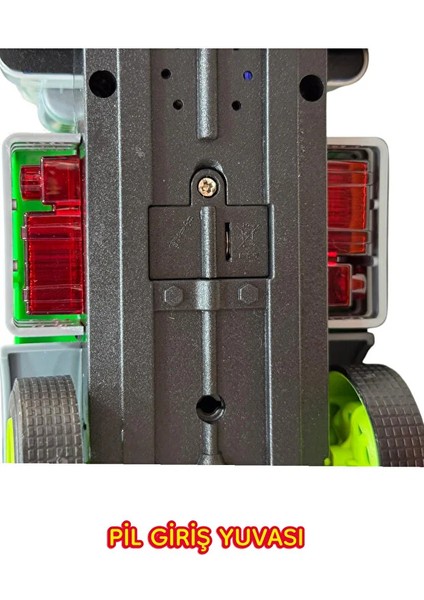 Sesli ve Işıklı Geri Dönüşüm Fonksiyonlu Hareketli Çöp Kamyonu 28 cm Açılabilir Kapılı indirimleri