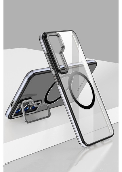 Buğz Joko Samsung Galaxy S24 Crystal Magsafe Kapak - Siyah