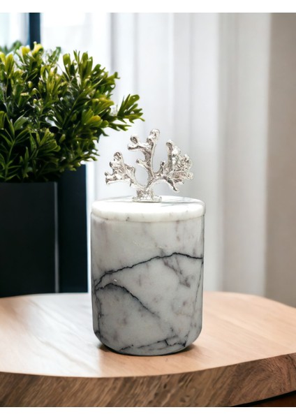 Leylak Renkli Kapaklı Organizer, Gümüş Aksesuarıyla Şık ve Fonksiyonel Tasarım