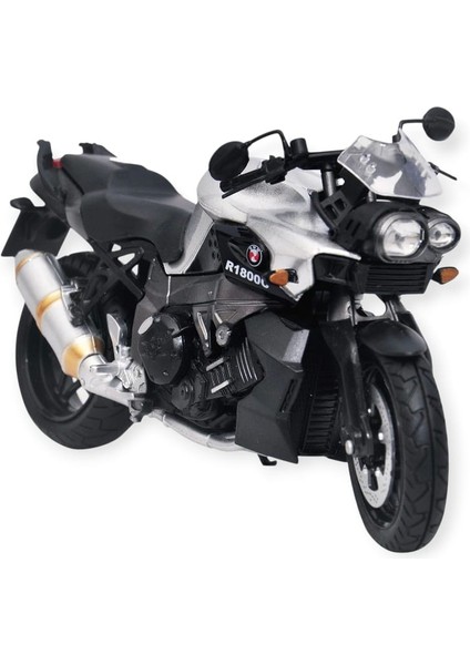 1:12 Ölçekli Model Motosiklet - HX792-1- Gri (Lisinya)