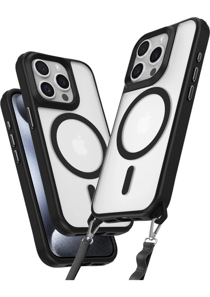 Buğz Iphone 14 Pro Max Kılıf Enka Magsafe Silikon Kılıf - Siyah