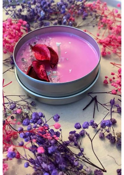 El Yapımı Terapi Mumu Çilek Kokulu