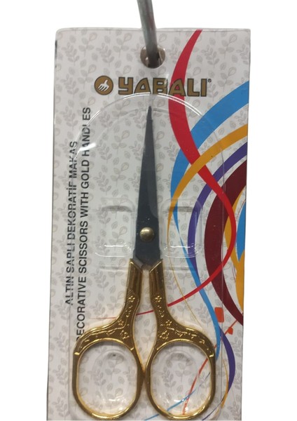 Nakış Makası Altın Saplı Dekoratif Makas Model 1