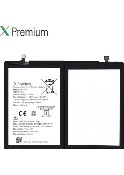 Xpremium Tecno Spark 6 Uyumlu Batarya Pil Süper Yüksek Kalite 5000 Mah BL-49HT fırsatları
