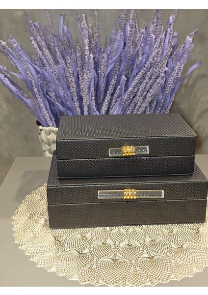 Deri Kutu Siyah 2 Liçubuklu fiyatları