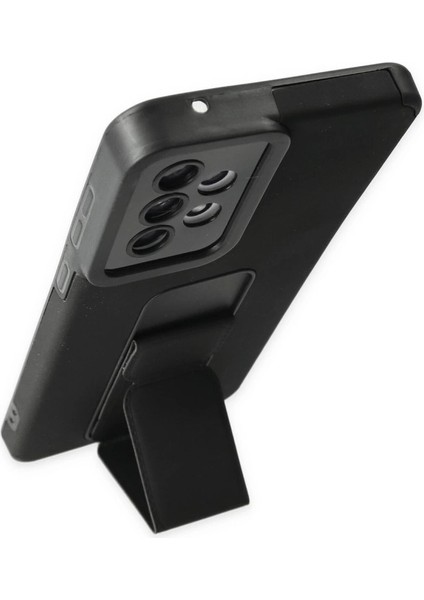 Samsung Galaxy A33 5g Kılıf Mega Standlı Silikon - Siyah modelleri