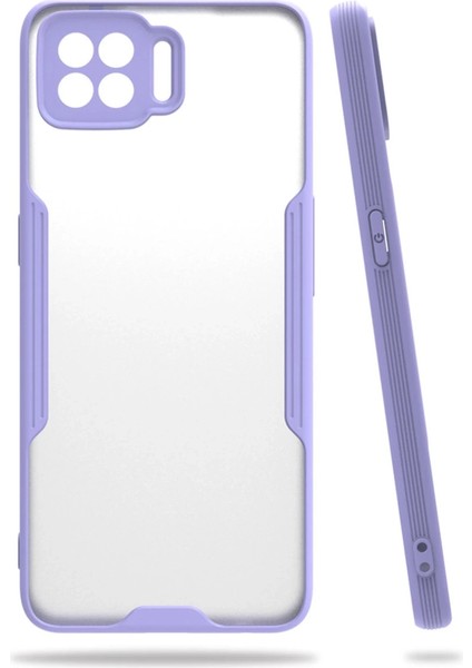 Oppo A73 Kılıf Platin Silikon - Lila