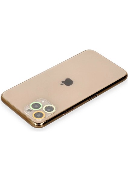 Iphone 11 Pro Renkli Kamera Lens Koruma Cam - Pembe-Mavi fiyatları