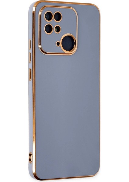 Xiaomi Redmi 10C Kılıf Volet Silikon - Mavi