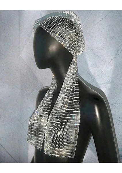 Taşlı Kafa Aksesuarı Kristal Bandana modelleri