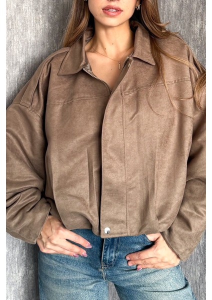 Kadın Süet Bomber Mont 0730 fiyatları