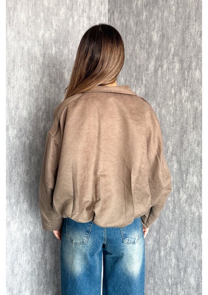 Kadın Süet Bomber Mont 0730 indirimleri