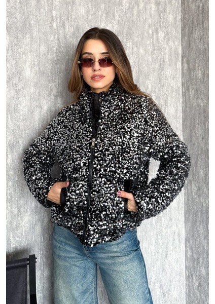 Kadın Pullu Mont 99544