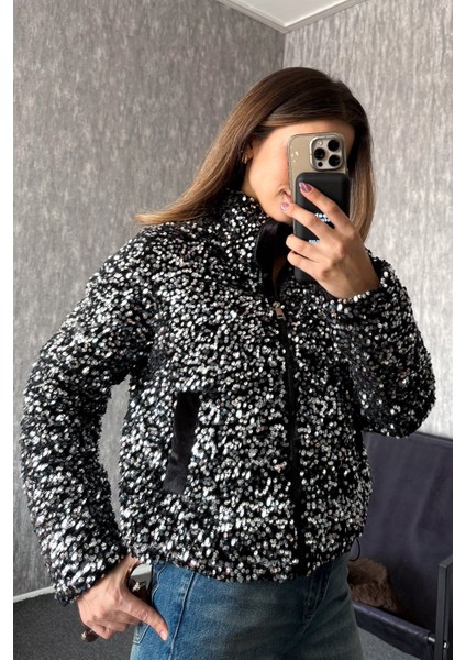 Kadın Pullu Mont 99544