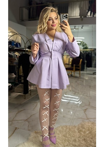 Kadın Lila Ceket/elbise