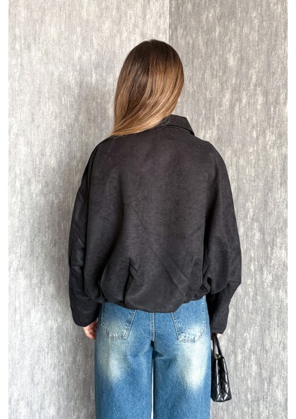 Kadın Süet Bomber Mont 0730 fırsatları