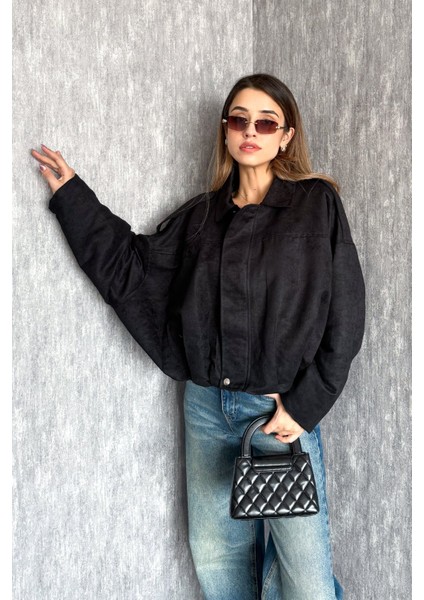 Kadın Süet Bomber Mont 0730 indirimleri