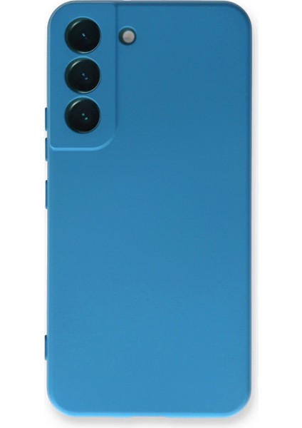 Samsung Galaxy S23 Plus Kılıf Nano Içi Kadife Silikon - Mavi