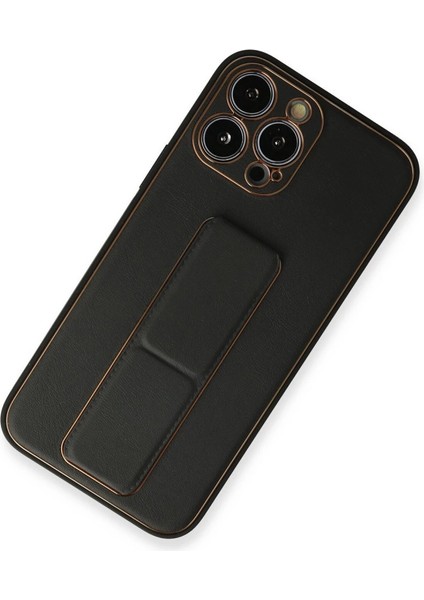 Iphone 13 Pro Kılıf Coco Deri Standlı Kapak - Siyah fiyatları