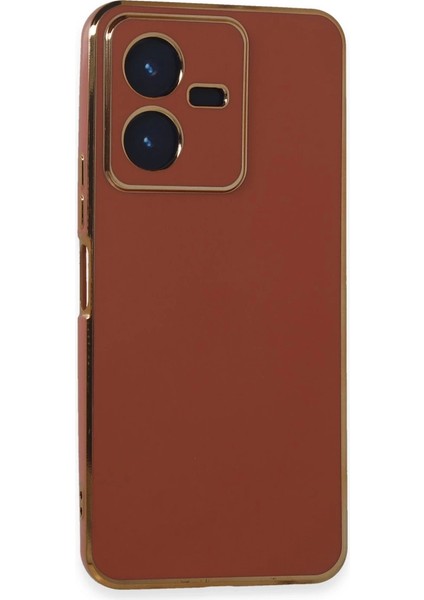 Vivo Y22 2022 Kılıf Volet Silikon - Kırmızı