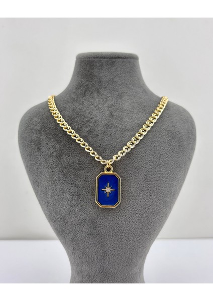 Mineli Kutup Yıldızı Kolye