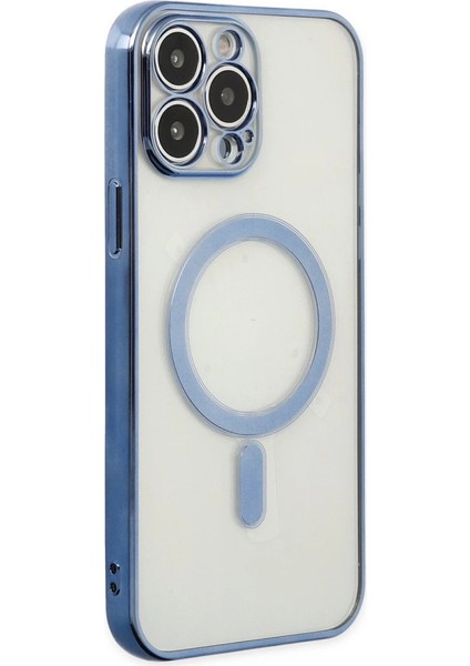 Iphone 14 Pro Kılıf Magneticsafe Lazer Silikon - Sierra Blue