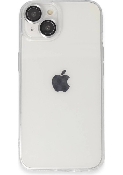 Iphone 14 Kılıf Luko Lens Silikon - Gümüş