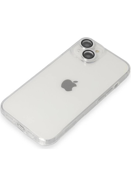 Iphone 14 Kılıf Luko Lens Silikon - Gümüş fırsatları