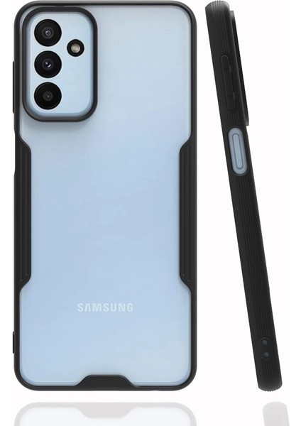 Samsung Galaxy M23 Kılıf Platin Silikon - Siyah