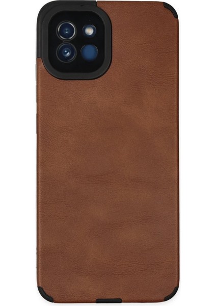 Samsung Galaxy A03 Kılıf Loop Deri Silikon - Kahverengi