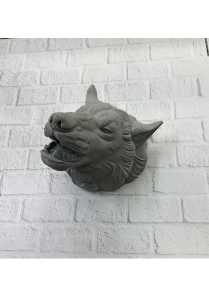 Buğz Gri Kurt Duvar Dekoru Asılabilir Dekoratif Heykel Tasarım modelleri