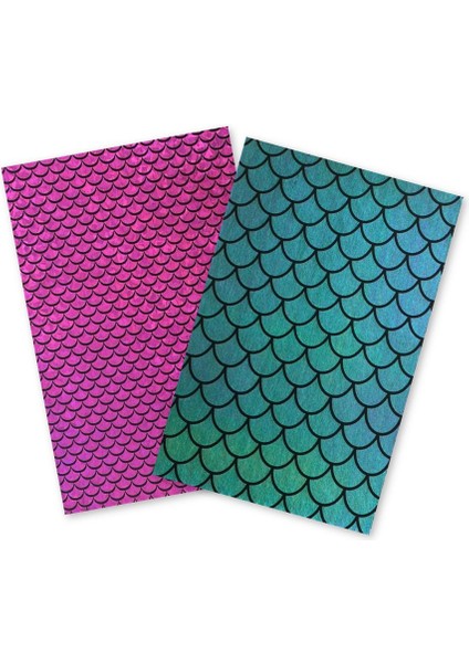 Denizkızı Yapışkanlı Yaratıcı Eğlenceli El Işi Parlak Kumaş 2 Farklı Renk