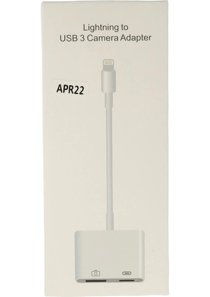 APR22 Iphone Otg 2in1 - Beyaz modelleri