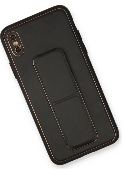 Iphone Xs Max Kılıf Coco Deri Standlı Kapak - Siyah fiyatları