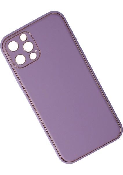 Iphone 12 Pro Kılıf Coco Deri Silikon Kapak - Lila fiyatları