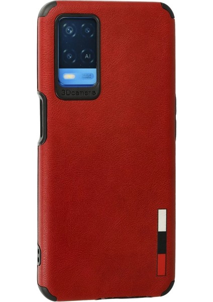 Oppo A54 4g Kılıf Loop Deri Silikon - Kırmızı modelleri