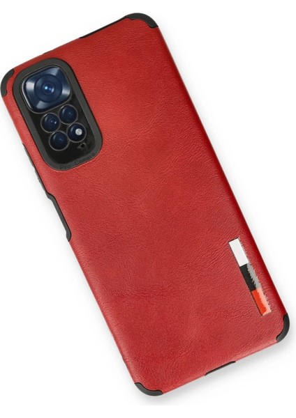 Xiaomi Redmi Note 11 Kılıf Loop Deri Silikon - Kırmızı modelleri