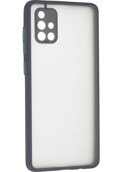 Samsung Galaxy A71 Kılıf Montreal Silikon Kapak - Gri modelleri