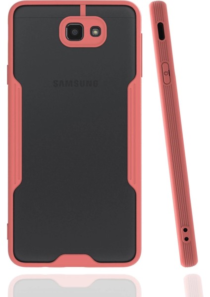 Samsung Galaxy J7 Prime Kılıf Platin Silikon - Pembe