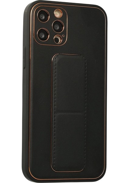 Iphone 12 Pro Kılıf Coco Deri Standlı Kapak - Siyah fiyatları