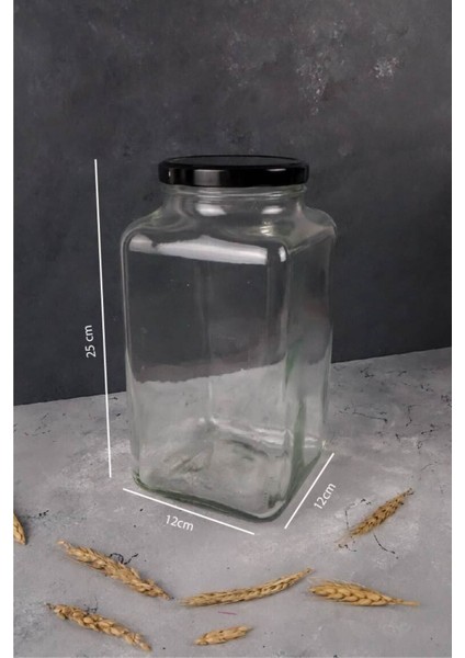 3'lü Dekoratif Mutfak Düzenleyici Çay, Kahve, Şeker 3000 ml Siyah Metal Kapak modelleri